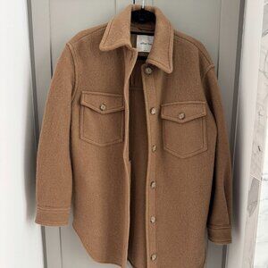 NEW Aritzia Merino Wool Ganna Shirt Jacket - Caramel - S